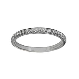 Tiffany & Co. Platinum Half Circle Diamond Wedding Band Ring