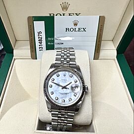 ROLEX DATEJUST Automatic Steel FACTORY Dial Watch