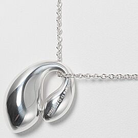TIFFANY & Co 925 Silver Double teardrop Necklace LXNK-1034