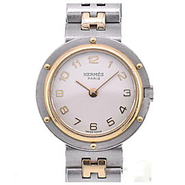 HERMES Olympia Gold Plated Stainless Steel Quartz Watch LXGJHW-489