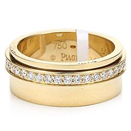 Piaget G34PX3 18K Yellow Gold Diamonds Ring Size 7.25
