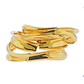 Tiffany & Co. Gehry Fish Gold Bangle Bracelet Set of 3