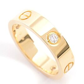 Catier Love 3 Diamond Yellow Gold Ring