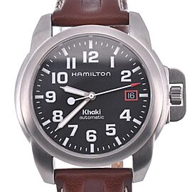 HAMILTON khaki Stainless Steel/leather Automatic Watches F0037
