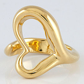 TIFFANY&Co 18K Yellow Gold Open heart Ring US 4.75,EU49