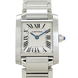Cartier Tank Francaise Stainless Steel Quartz Womens 25mm Watch