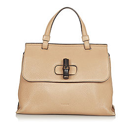 Gucci Bamboo Daily Leather Satchel