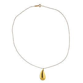Tiffany & Co. Elsa Peretti Teardrop Gold Pendant Necklace