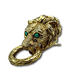 Van Cleef & Arpels Gold Lion Head Earrings