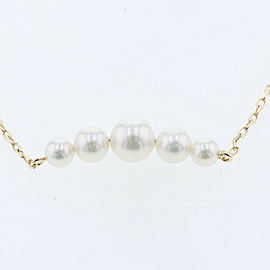 MIKIMOTO 18K Yellow Gold PearlNecklace LXGBKT-1175