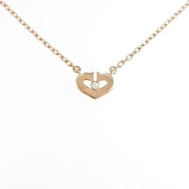 Cartier 18k White Gold C Heart Necklacec LXGYMK-98