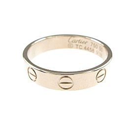 Cartier 18K white Gold Mini Love Ring LXGYMK-249