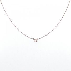 TIFFANY & Co 18K Pink Gold By the Yard Diamond Necklace E0121