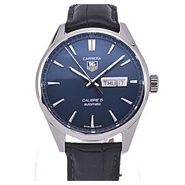 TAG HEUER Carrera Stainless Steel/leather Automatic Watch
