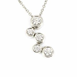 Tiffany & Co 950 Platinum Diamond Necklace LXGCH-185