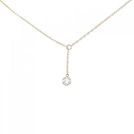 TIFFANY & Co 18K Yellow Gold By the Yard Diamond Necklace E0122