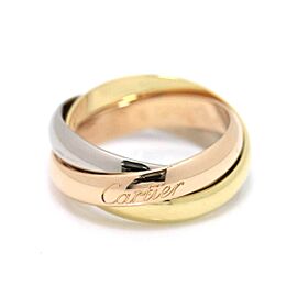 CARTIER Tri-Color Gold Ring US 4.75 SKYJN-218