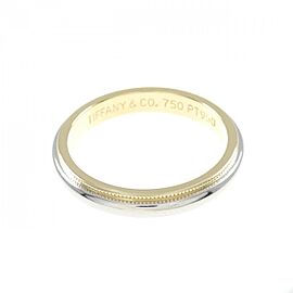 Tiffany & Co 950 Platinum/18K Yellow Gold Mirugurein US 8.5 Ring E0696