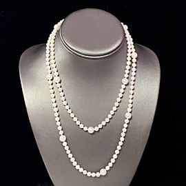 Akoya Pearl Necklace 14k Yellow Gold 37.25" 8.5 mm Certified $5,950