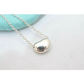 Tiffany & Co Sterling Silver Elsa Peretti Mini Bean Necklace J0254