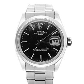 Rolex Oyster Perpetual Datejust Black Dial Watch