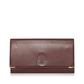 Cartier Must de Cartier Leather Clutch Bag