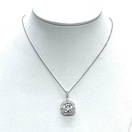 Diamond Aquamarine Necklace 18k Gold 18" 2.24 TCW Certified $3,950