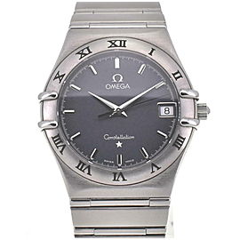 OMEGA Constellation Date gray Dial SS Quartz Watch LXGJHW-89