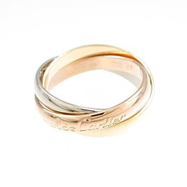 Cartier 18k Yellow Gold Three color Trinity Ring LXGYMK-392