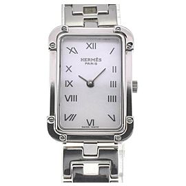 HERMES Clojure CR2.210 Stainless Steel Quartz Watch LXGJHW-475