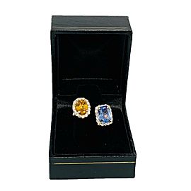 Diamond Sapphire Ring 14k Gold 4.65 TCW Women Certified $5,950 921531