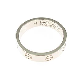 Cartier 18K white Gold Mini Love Ring LXGYMK-244