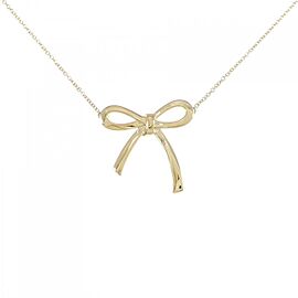 Tiffany & Co 18K Yellow Gold Ribbon Medium Necklace E1081