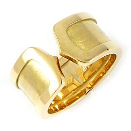 Cartier 18K Yellow Gold C2 2C Ring US 6.5 LXWBJ-616