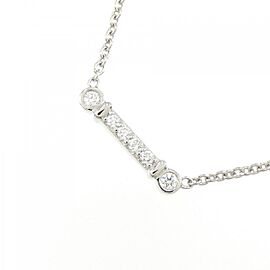 Tiffany & Co 950 Platinum Stem Diamond Necklace E0283
