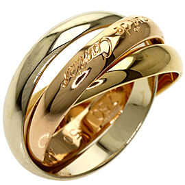 CARTIER Tri-Color Gold Trinity Ring US 5.25 QJLXG-1410