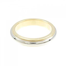 Tiffany & Co 950 Platinum/18K Yellow Gold Mirugurein US 5 Ring E0828