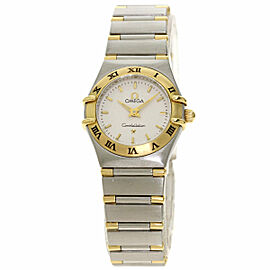 Omega SS /SS 18K Yellow Gold Quartz Watch
