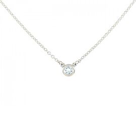 Tiffany & Co 925 Silver Diamond By the Yard Necklace E1061