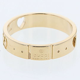 GUCCI 18k Yellow Gold Icon Amor Ring LXGBKT-485