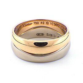 Cartier 18k White & Pink Gold Ring