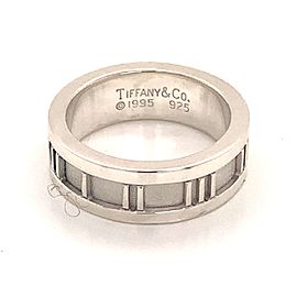 Tiffany & Co Estate Sterling Silver Ring Size 4.75, 5.63 Grams 5mm Height TIF138
