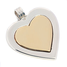 Tiffany & Co Silver/18K Gold Heart combination color Pendant top