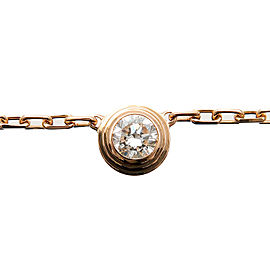 Cartier Diamants Légers Necklace SM 1P Diamond 0.09ct Rose Gold