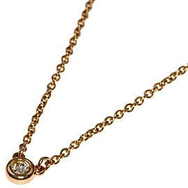 Tiffany & Co 18K Pink Gold By The Yard Diamond Necklace QJLXG-2515