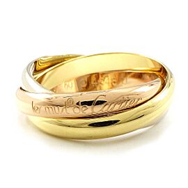 Cartier 18k White, Yellow and Pink Gold Ring
