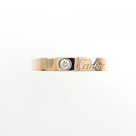 Cartier Wedding 18k Pink Gold Diamond Ring