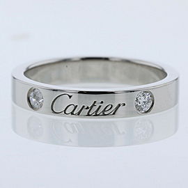 CARTIER 950 Platinum Engraved 2P Ring LXGBKT-699
