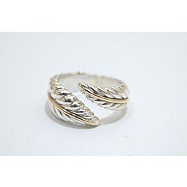 Tiffany & Co Sterling Silver 18k Yellow Gold Feather