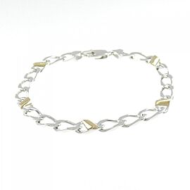 TIFFANY & Co 925 Silver/18K Yellow Gold VINTAGE Bracelet E0110